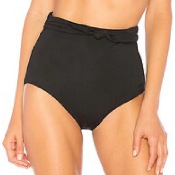NEW Mara Hoffman $150 Black High-Waisted Bikini Bottom Size S and M avail - Picture 3 of 7